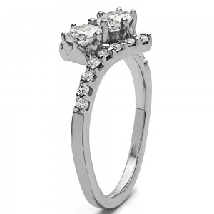 FA220 - Diamond Two Stone Ring