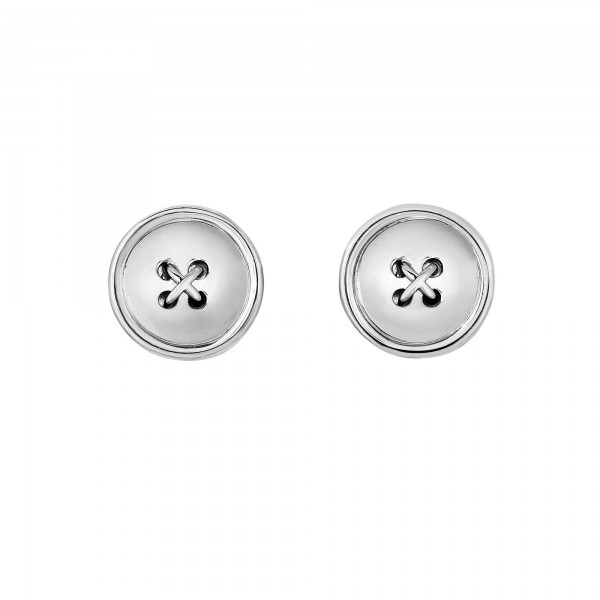 Silver Button Cufflinks