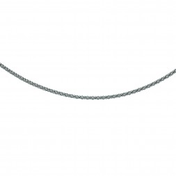 Silver 16In  Popcorn Necklace With Lobster Clasp