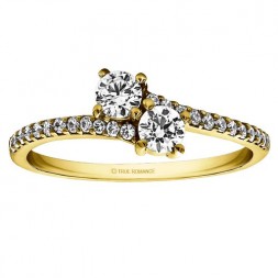 RM1389 - Diamond Two Stone Ring