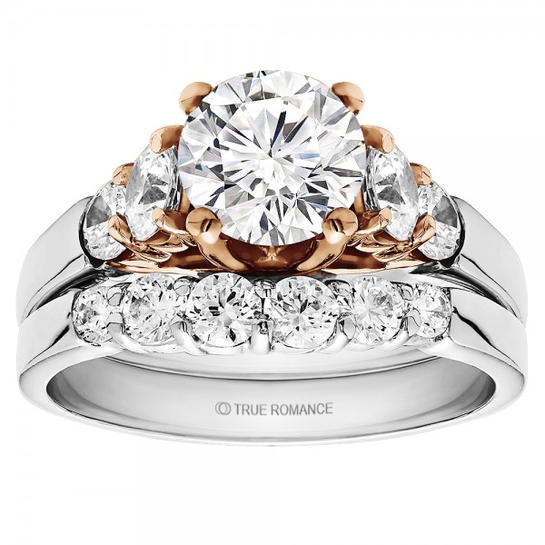 Round Cut Center Diamond Classic Semi Mount Engagement Ring