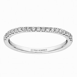 RM1546-14K White & Rose Gold Infinity Semi Mount Engagement Ring.