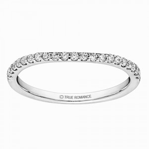 RM1546-14K White & Rose Gold Infinity Semi Mount Engagement Ring.