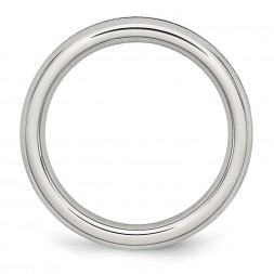 Stainless Steel Polished 4mm September Blue CZ Ring