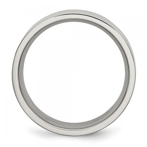 Stainless Steel Brushed 8mm Flat Band