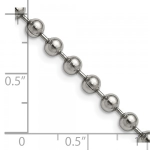 Stainless Steel Polished 5mm 22in Ball Chain