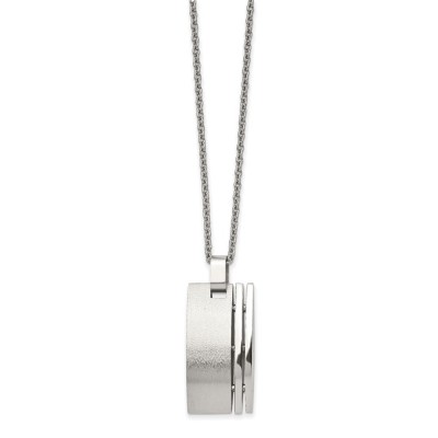 Stainless Steel Brushed 22in Necklace