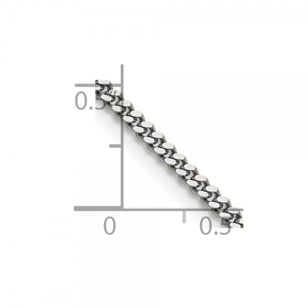 Stainless Steel Polished 3mm 30in Curb Chain