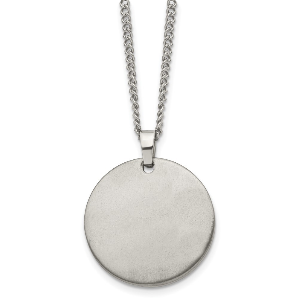 Titanium Brushed 22in Necklace