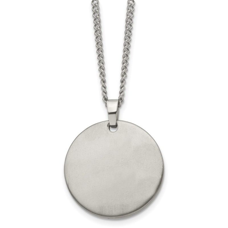 Titanium Brushed 22in Necklace