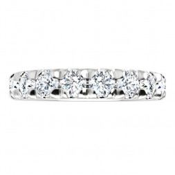 Platinum French Set Eternity Band Mounting Size 4.75 (1.90ctw)