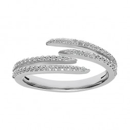 Double Claw Diamond Band