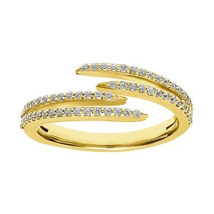 Double Claw Diamond Band