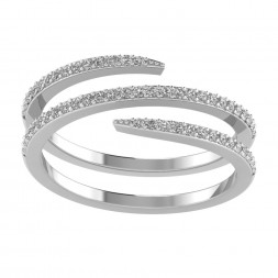 Spiral Diamond Band