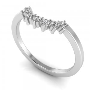 Prong Six Stone Tiara Band