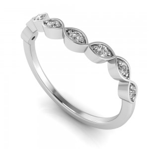 Leaflet Eight Stone Tiara Band