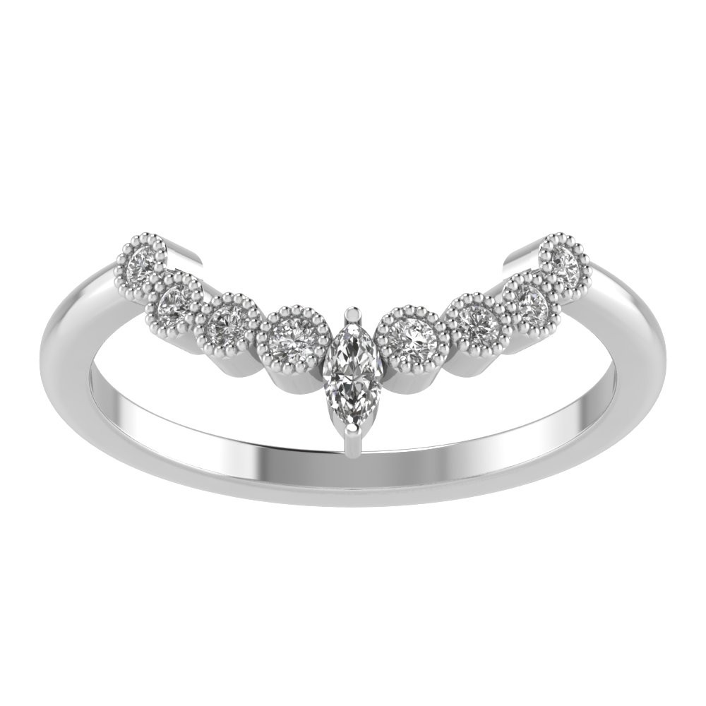 Small Marquise Nine Stone Tiara Band