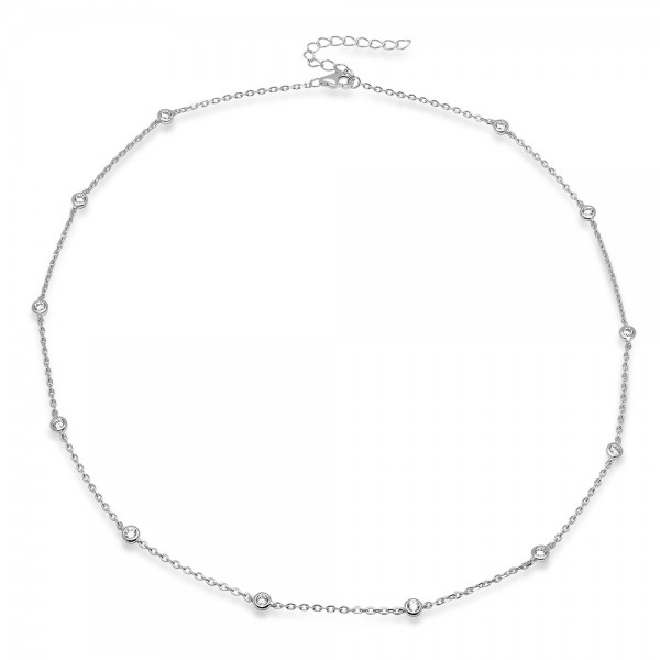 Ladies Sterling Silver CZs By The Yard 36