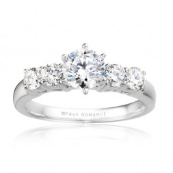 Me515-14k White Gold Semi Mount Engagement Ring From Nostalgic Collection
