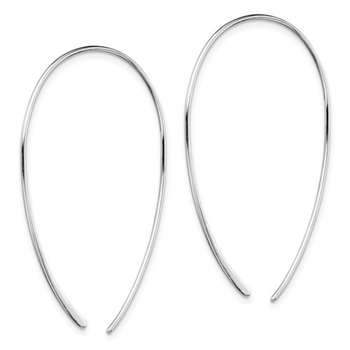 Sterling Silver Rhodium-Plated Threader Earrings