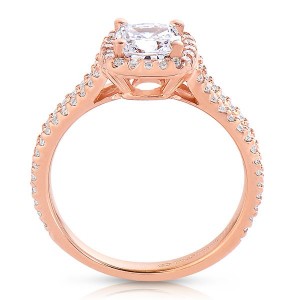 Rm1174cu-14k White Gold Cushion Cut Halo Diamond Split Shank Semi Mount Engagement Ring