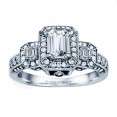 Rm1256e-14k White Gold Halo Semi Mount Engagement Ring