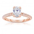 Rm1280vrs-14k Rose Gold Oval Cut Diamond Semi Mount Engagement Ring