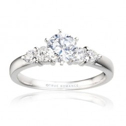 Rm495-14k White Gold Semi Mount Engagement Ring From Nostalgic Collection