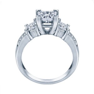 Rm500-14k White Gold Semi Mount Engagement Ring From Nostalgic Collection