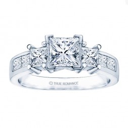 Rm500-14k White Gold Semi Mount Engagement Ring From Nostalgic Collection