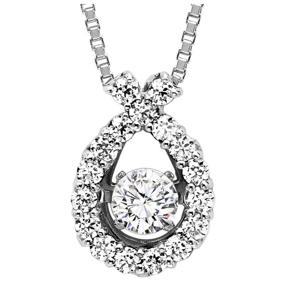 Rhythm of Love Diamond Pendent featuring 1/2 ctw diamonds in 14K Gold