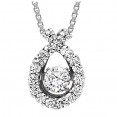 Rhythm of Love Diamond Pendent featuring 1/2 ctw diamonds in 14K Gold