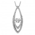 Rhythm of Love Diamond Pendent featuring 5/8 ctw diamonds in 14K Gold