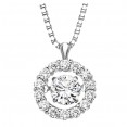 Rhythm of Love Diamond Pendent featuring 1/2 ctw diamonds in 14K Gold