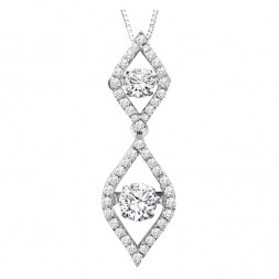 Rhythm of Love Diamond Pendent featuring 3/4 ctw diamonds in 14K Gold