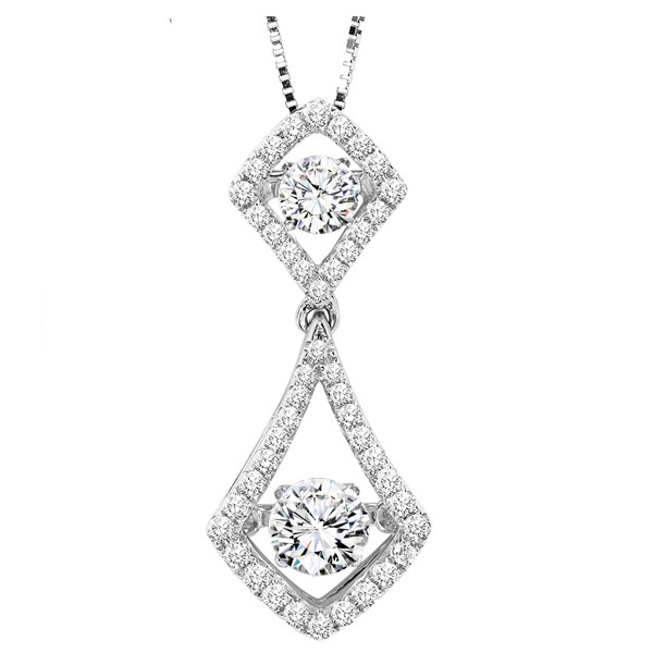 Rhythm of Love Diamond Pendent featuring 3/4 ctw diamonds in 14K Gold