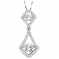 Rhythm of Love Diamond Pendent featuring 3/4 ctw diamonds in 14K Gold