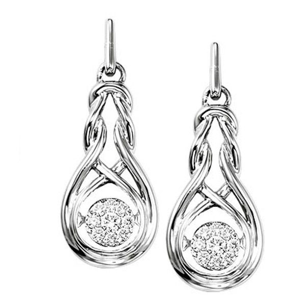 Rhythm of Love Diamond Pendent in Sterling Silver