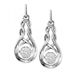 Rhythm of Love Diamond Pendent in Sterling Silver