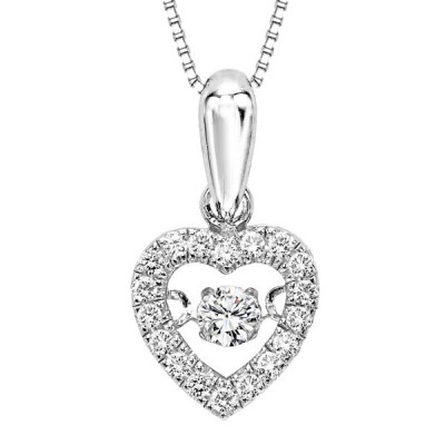 Rhythm of Love Diamond Pendent in 10K Gold
