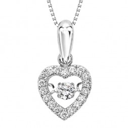 Rhythm of Love Diamond Pendent in 10K Gold