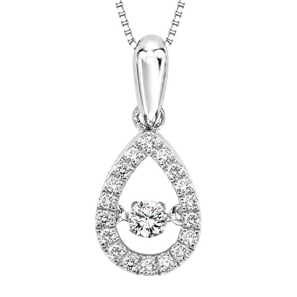 Rhythm of Love Diamond Pendent in 10K Gold