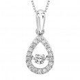 Rhythm of Love Diamond Pendent in 10K Gold