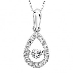 Rhythm of Love Diamond Pendent in 10K Gold