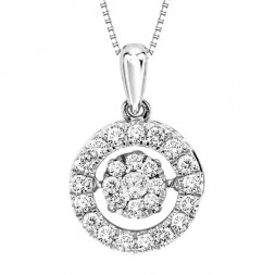 Rhythm of Love Diamond Pendent in 10K Gold