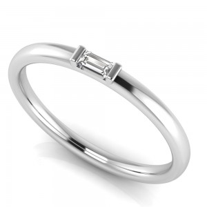 Modern Single Baguette Tiara Band
