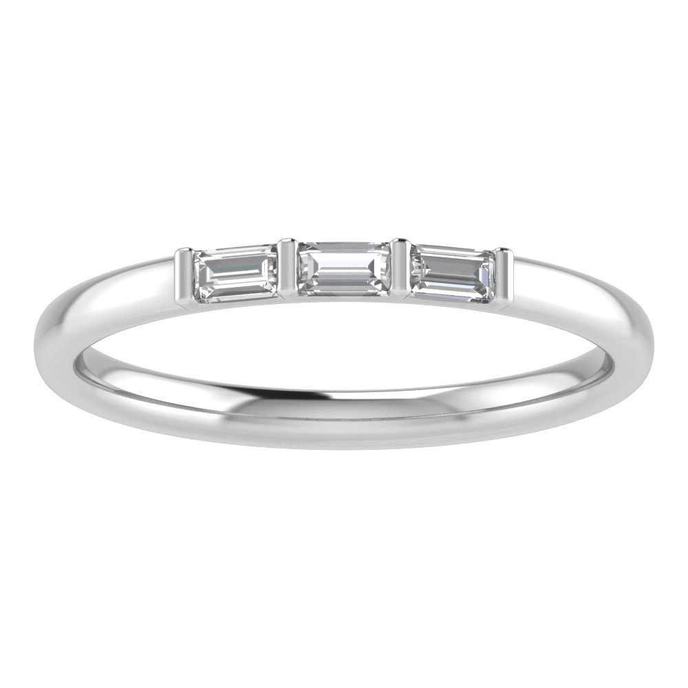 Modern Triple Baguette Tiara Band
