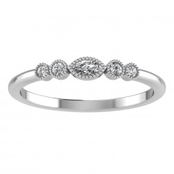 Diamond Eye Millgrain Tiara Band