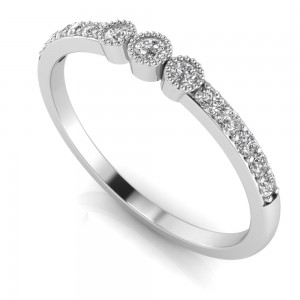 Vintage Pave Diamond Band