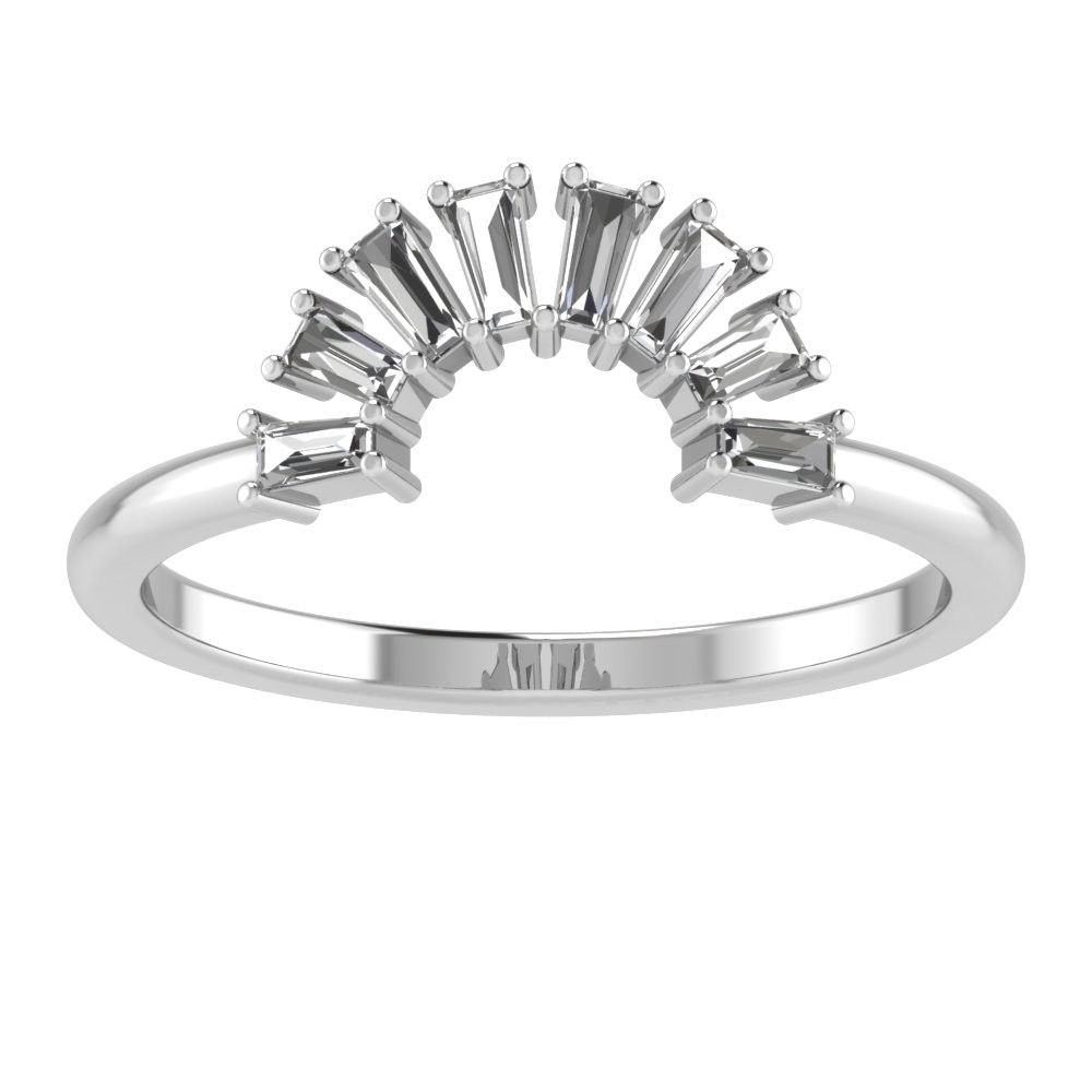 Sunburst Baguette Tiara Band